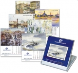 Настольный календарь в пластиковой коробочке CD